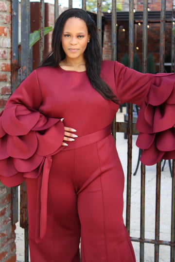 Velvet Petal Jumpsuit